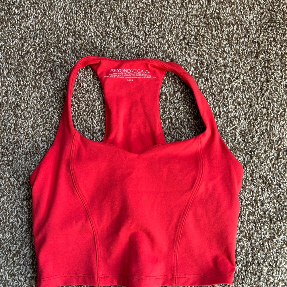 Beyond Yoga Vibrant Red Sports Bra